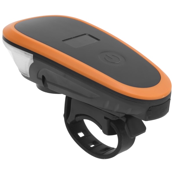 Polkupyörän ajovalojen polkupyörän etuvalo USB ladattava äänitorvi varoitus yöpyöräilyyn oranssi