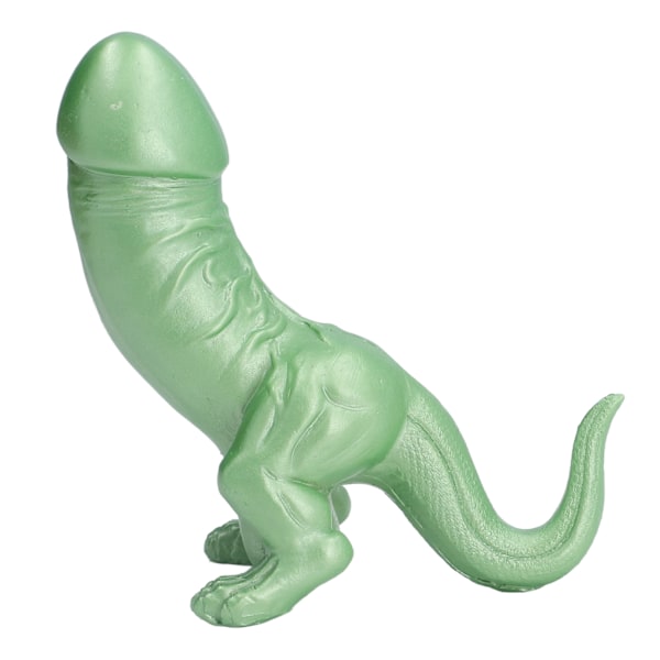 Dinosaurieornament Hög simulering Vuxen Spoof Hartsdekoration för Heminredning Sovrumsdekoration Grön