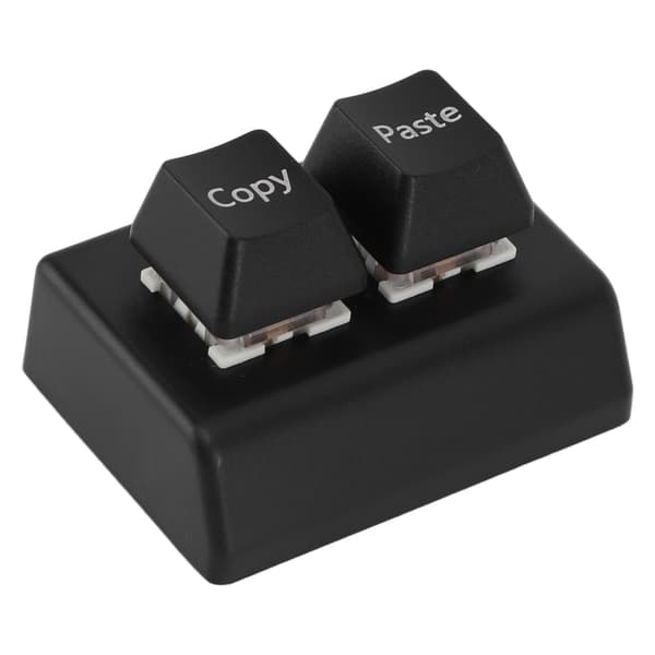 Programmerbart tastatur 2 taster Kopier Indsæt Rød Switch USB C-forbindelse Mini Mekanisk tastatur til Gaming Kontor Medier