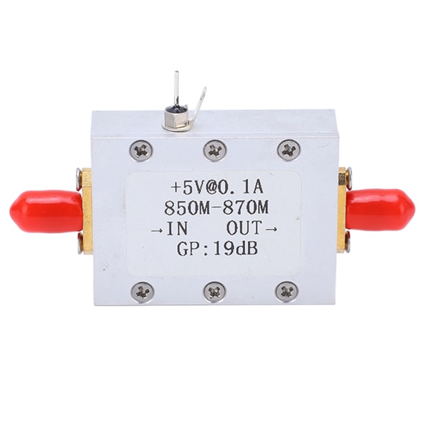 RF-forstærker LNA lav støj 850-870MHz 19dB forstærkning SMA K-interface aluminiumkabinet