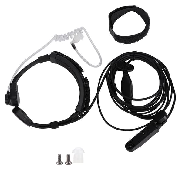 Luftakustisk rør halsvibration PTT mikrofonheadset til BaoFeng UV XR A 58 UV 9R Plus GT-3WP