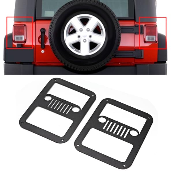 2 st Blinkersskydd för Jeep Wrangler Unlimited 2-dörrars 4-dörrars 2007-2017