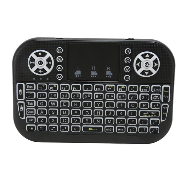 Mini trådløst Bluetooth-tastatur med touchpad-understøttelse 2,4 GHz RF Multi Touch genopladelig håndholdt tastaturcontroller til pc