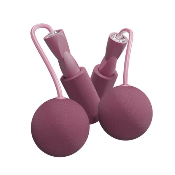 Sladdlös Hopprep Portabelt Viktat Replöst Hopprep för Träning Fitness Övning Rosa