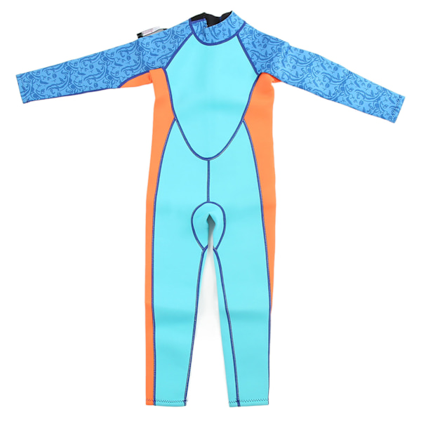 Barnvåtdräkt Varm Solskydd Långärmad 2,5 mm Neopren Toddler Surfing Våtdräkt för Flickor Pojkar Simning Dykning Snorkling Storlek 8