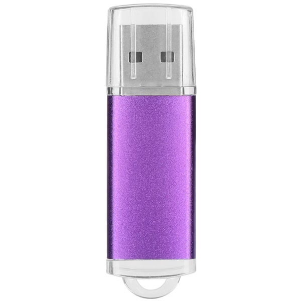 USB Flash Drive Transparent Cover Lilla Bærbar Opbevaring Hukommelses Stick til PC Tablet 64GB