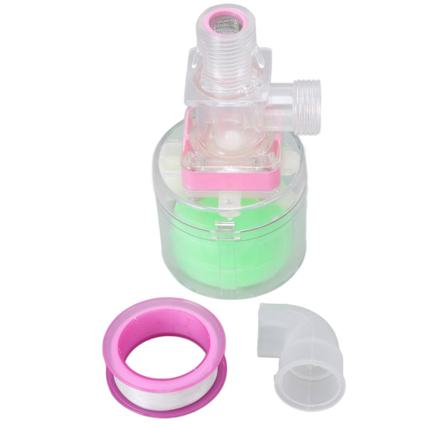 Vattennivåregleringsventil Transparent Helautomatisk Plasttorn Tank Flytande Kulventil G1/2 Topp Vatteninlopp