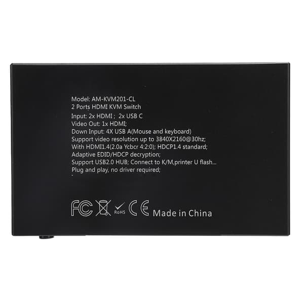 2 i 1 Ud HDMI Switch Signal Source Delingsenhed med Kabel