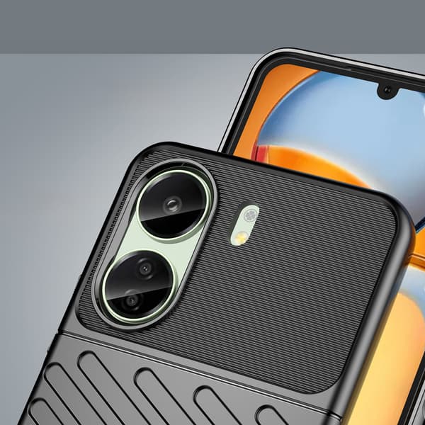 Suojakotelo Thunder Case Xiaomi Redmi 13c:lle - Musta 0.0