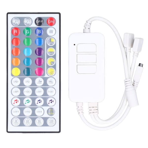 LED Strip Lys Controller 44 Taster 3 Knapper RGB Dual Mode Timing Funktion WIFI Lys Controller DC5V til 24V