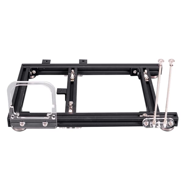DIY Åben Ramme Varmeafledning Aluminium Legering Computer PC Kabinet Chassis til ITX (Sort S)