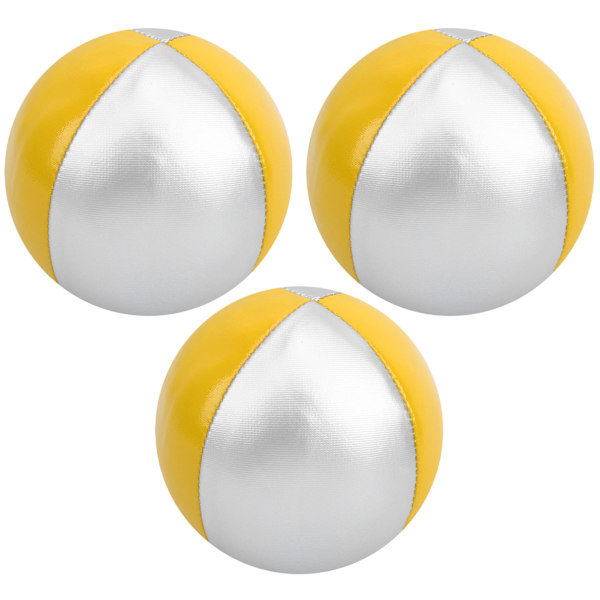 3st Variety Show Jonglering Kasta boll Inomhus Fritid Sport Kul Pussel Pedagogisk leksak gul/silver