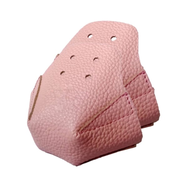 1 par tåskyddsskydd Rullskridskoskydd i PU-läder med 4 hål för rullskridskor