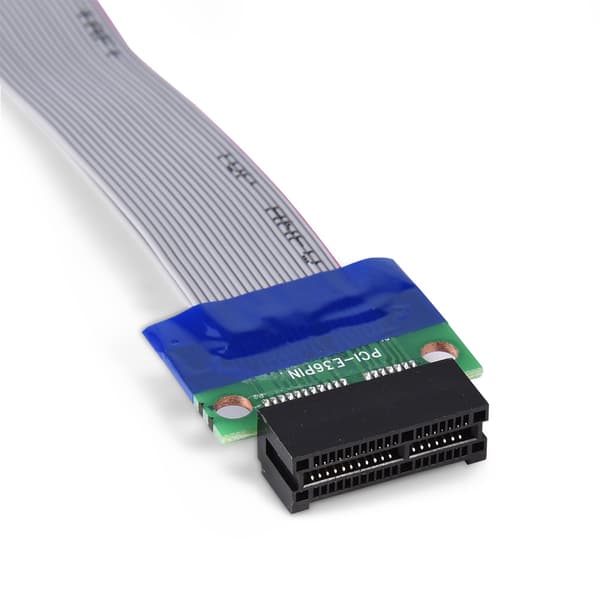 PCI-E Professionel 1X til 1X Han til Hun VGA Grafikkort Forlænget Båndkabel