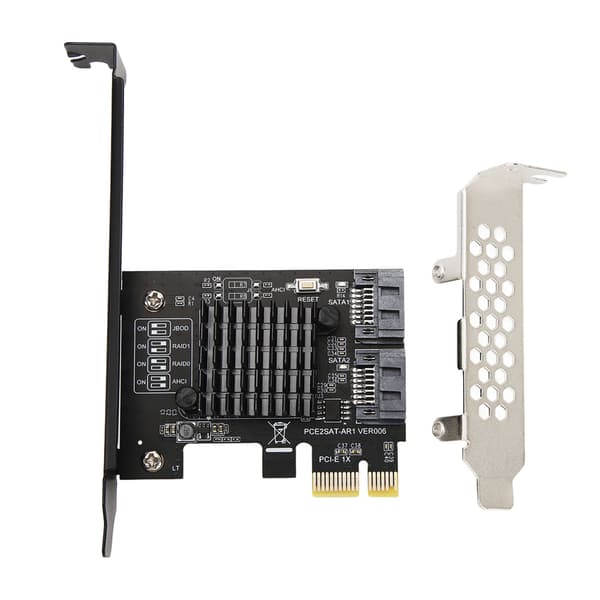 PCIE til SATA3.0 udvidelseskort 2 porte 6Gbps højhastigheds multifunktionsunderstøttelse PCIE SATAIII RAID-controllerkort til WIN7 8 10 11
