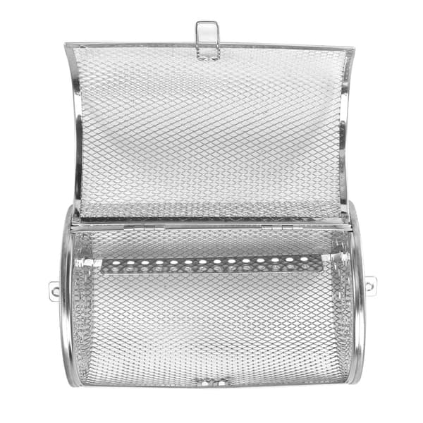 12*18cm Bagekurv i rustfrit stål til ovn, ristning, bagning, roterende nødder, bønner, jordnødder, BBQ grill