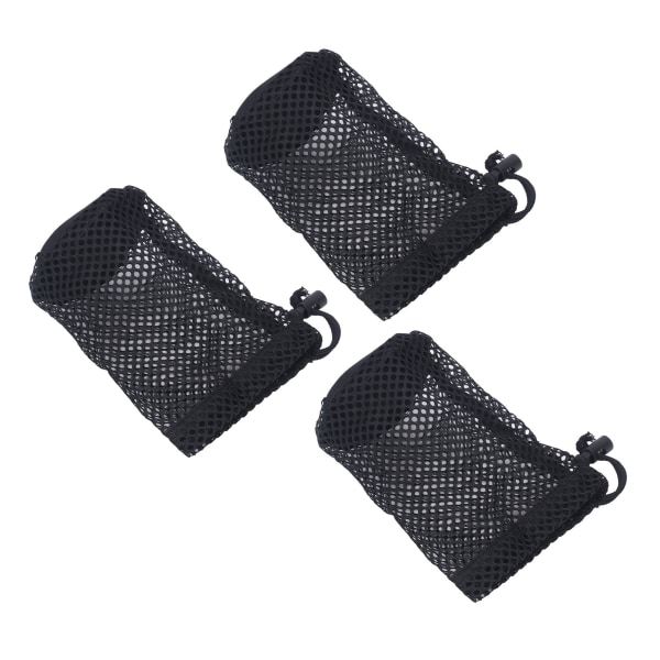 3 stk golfnettingsveske Nylon golfballnettveske Utility Accessory Organizer for 12 til 16 baller