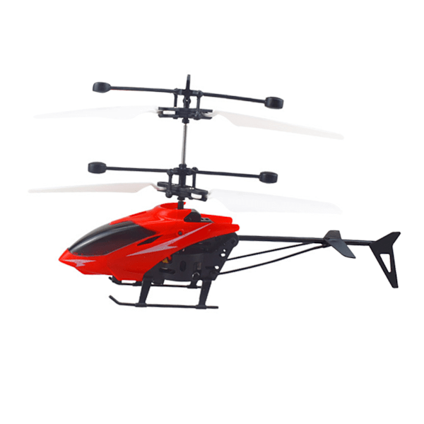Induktionshelikopterleksak för nybörjare USB-laddning Automatisk stigning RC-flygplanleksak Flygande leksak för daglig lek Röd