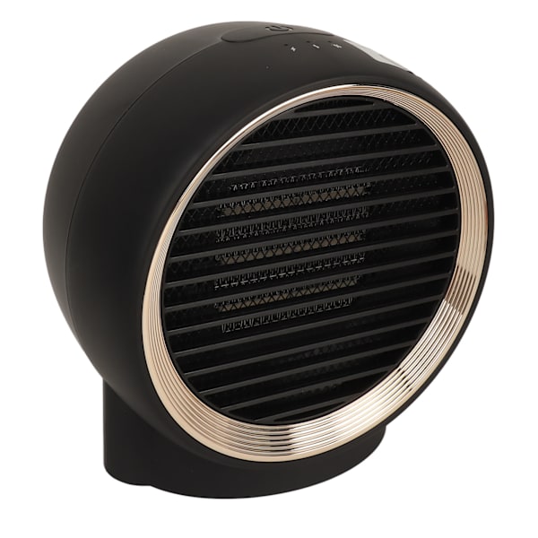 Mini Element 1000W Rund Elektrisk Skrivbordsvärmare Tyst Drift för Hem Sovrum Kontor Skrivbord Inomhusbruk Svart 95V‑240V EU-kontakt