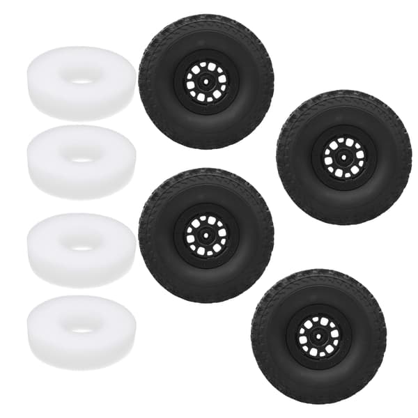 Plast Gummi Däck Hjulnav Svamp Set RC Biltillbehör Passar för WPL C14 / C14K / C24