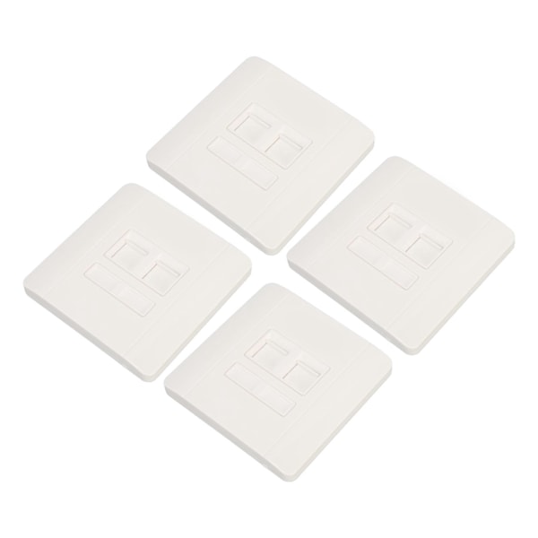 30 kpl Ethernet-seinälevy Dual Ports RJ45 RJ11 Verkkoseinäpistorasia johdotukseen