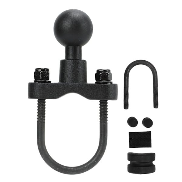 U-Bolt Styremontering Base 1 tommers Kulehode Gummibelagt for Sykler Motorsykler 12,7‑36 mm Stangskinne