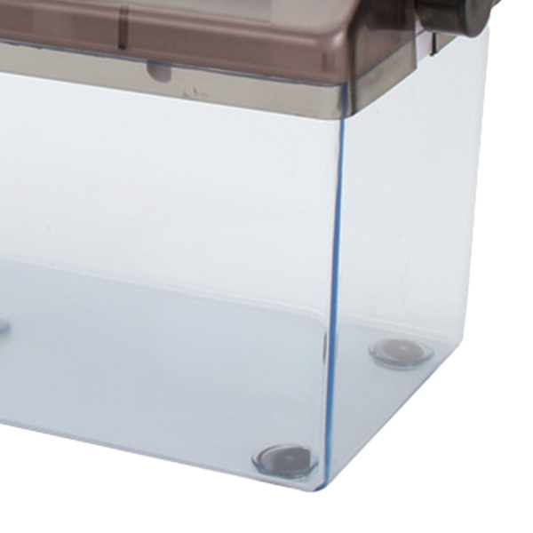 Papirshredder Plast Manuell Drift Transparent A4 Kutteverktøy for Kontor Svart