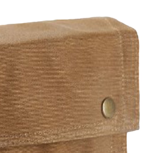Fällbar kryddflaska väska för utomhusbruk med 9 fickor, bärbar canvas kryddburkshållare för camping, grillning, picknick, khaki