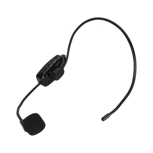 Trådløs mikrofon Headset Støjreduktion Genopladelig LED digital skærm UHF Head Mic til undervisningsscenen