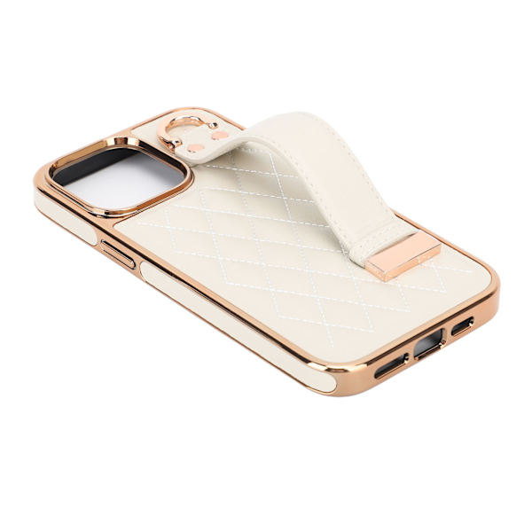 Ranneke phone case ja rannehihna case Iskunkestävä naarmuuntumista suojaava puhelimen cover Maitovalkoinen IPhone 12 Pro Maxille