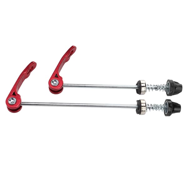 1 Par/set Cykel Fram Bak Snabbkopplingar Slitstark Cykel Snabbkopplingsspak Röd