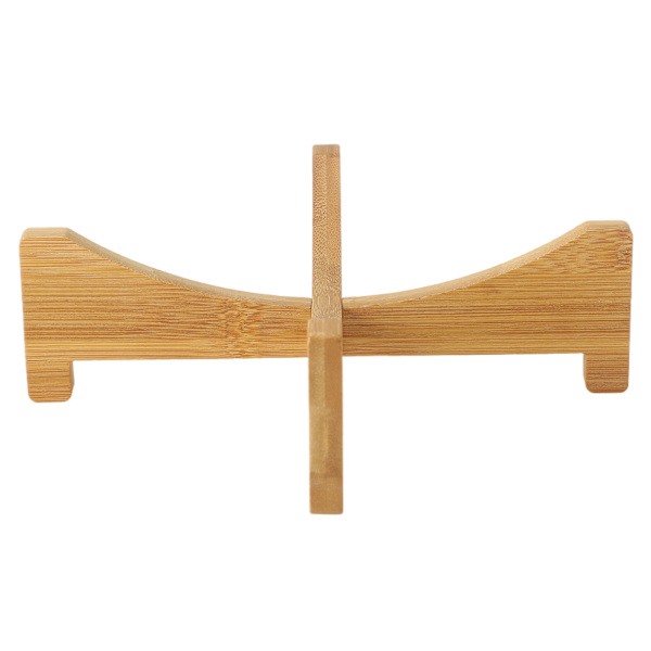 Planteholder Bambus Blomsterpottebrett Korsformet Multifunksjon for Kjæledyr Hjem Kjøkken 17,5x5cm