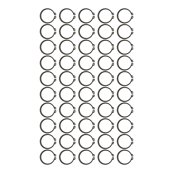 50 STK 1,8 mm Tykkelse AC Kompressor Kobling Snap Ring Jern Passer til 508 V5 AC Kompressor Koblingsaksel