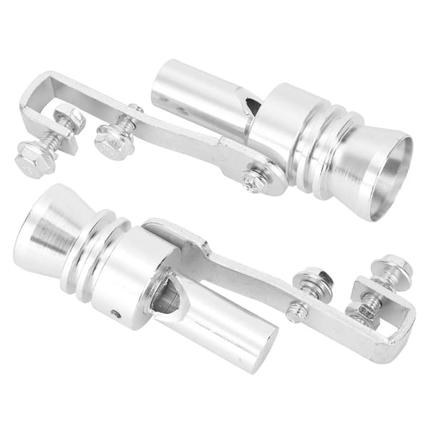 Eksosrørfløyte for bil, aluminiumslegering, halehals, sølv TC L