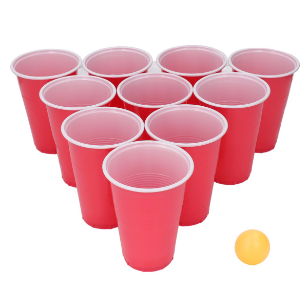 24 stk Beer Pong Game Kit Plast PP engangskopper Pongbolde til juleferie Collegefester Indendørs udendørs aktivitet