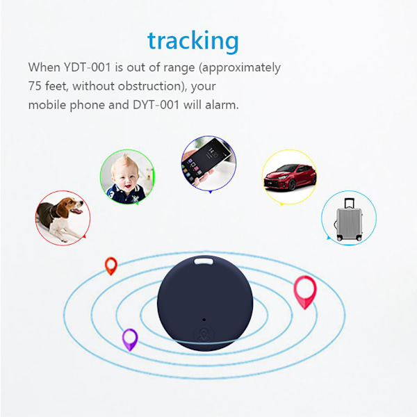 Mini Real Time GPS Bærbar Nøglefinder Alarm Realtids Sporingsenhed