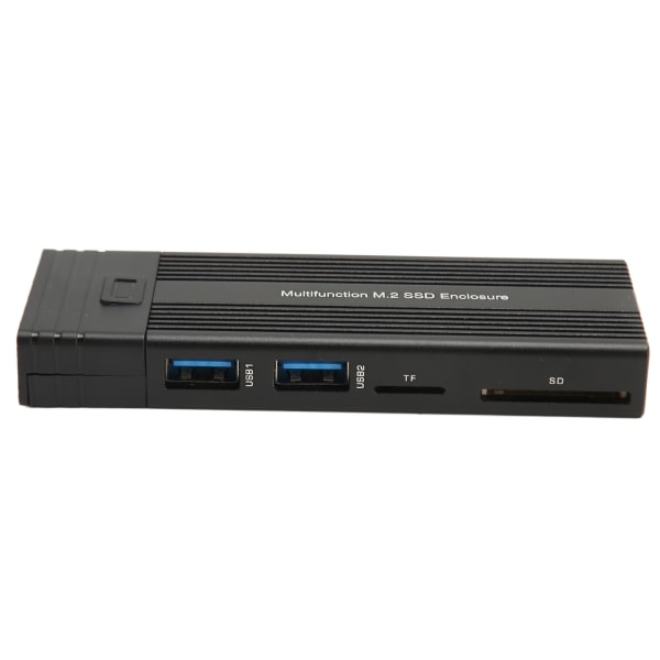 M.2 SSD-kabinett Multifunksjon USB3.2 Gen2 PCI Solid State Drive-kabinett for NVMe SATA for Windows for Linux for OS X YC-156