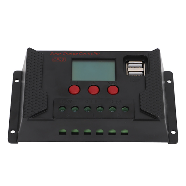 LCD PWM Solar Charge Controller 12V 24V Automatisk Genkendelse Solar PV Charge Controller