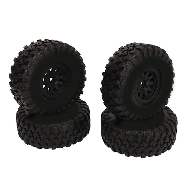 4kpl 1.9 tuuman RC Crawler -renkaat Kumia 1/10 Crawler -renkaat muovisella pyörän navalla SCX10:lle