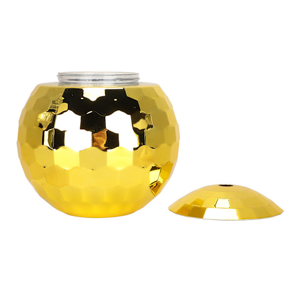 Flash Ball Cocktail Cup Stor Kapacitet 600ML Färgglad Boll Cup för Temafester Resor Guld