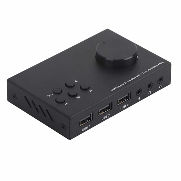 USB Ulkoinen Äänikortti Stereo 3.5mm Liitäntä Monitilainen Suunnittelu Useita EQ Äänen Muunnos Äänisovitin