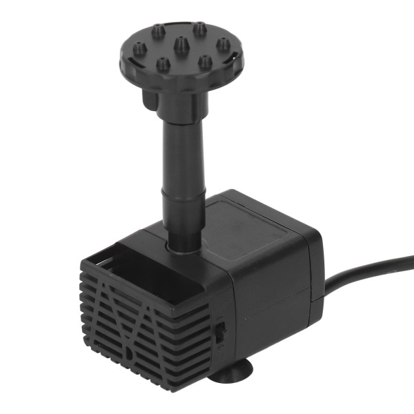 Solcellsvattenpumpssats Jordplugg Split Typ Solcellsvattenfontän Fågelbadsfontän med 6 munstycken 7V 3.5W