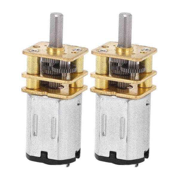 2 st Växelmotor DC 6V 200RPM Hastighetsreducering 3x8 Axel Växelmotor för RC Bil Leksak