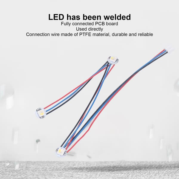 RGBW Mini Knap LED Lysstrip til Voron 2.4 Stealthburner 3D Printer, 1 stk. DC5V