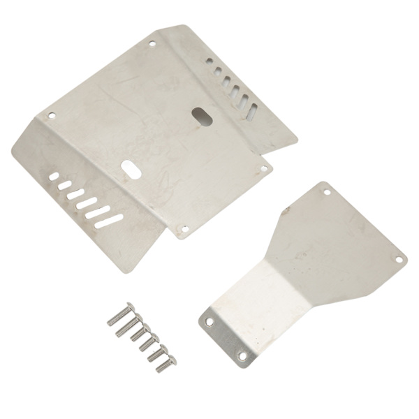 0,8 mm ruostumattomasta teräksestä valmistettu alustan panssari TAMIYA CC01 RC -autolle, suojalevy