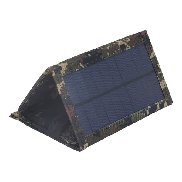 10W 5V Bærbar Sammenfoldelig Solpaneloplader Sæt IP65 Sammenfoldelig Solopladerplade til Camping Vandring Camouflage