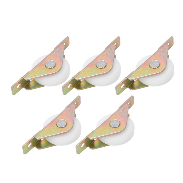 5 st hjul med enstaka hjul, standard, smidigt glidande, lågt ljud, fönsterhjul för skjutdörrsskåp 30 mm