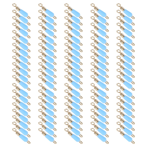 100 st Fiskekopplingar fatsvirvlar Koppargummikroklina Tackle TillbehörM