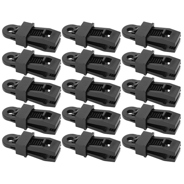 15st Utomhuscamping Vindtät tältklämma Bärbar campingkapell Markiser Clamp Nylon