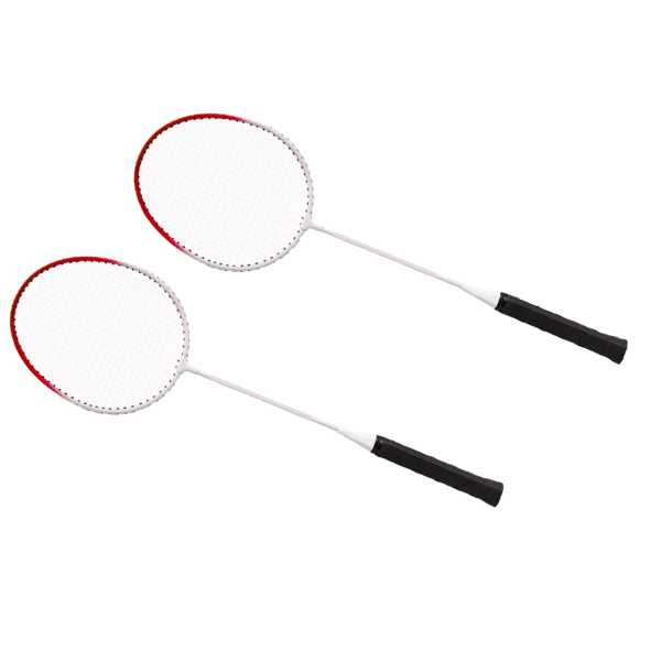 2 Stk Badmintonketcher Legering Ultralet Sportstilbehør til Træningskonkurrence Rød